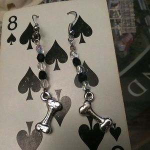 Handmade dig bone earrings